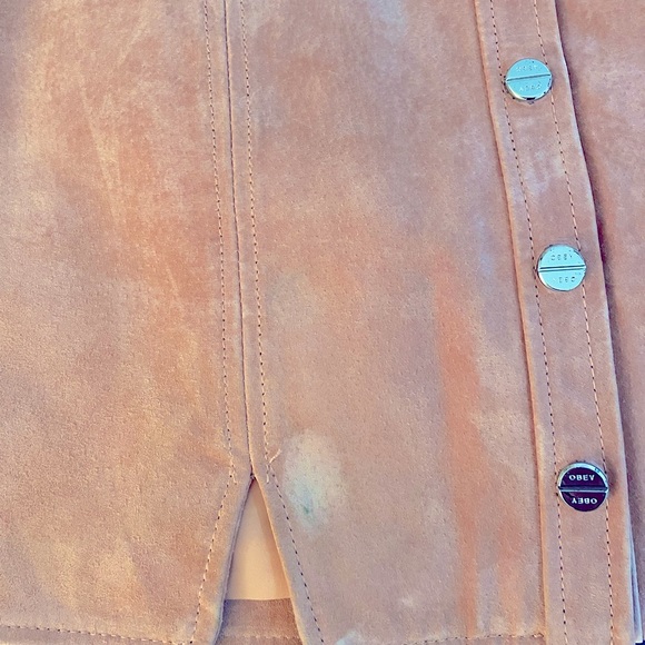 OBEY 🖤 Soho Suede Mini Skirt - Picture 5 of 5